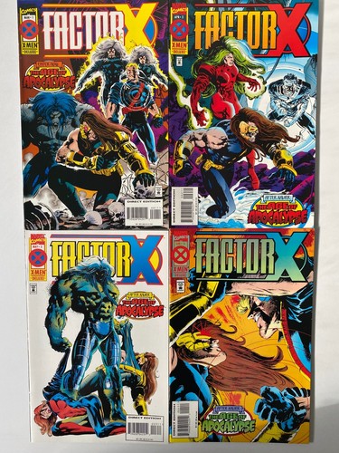 FACTOR X 1 2 3 4 AGE OF APOCALYPSE XMEN 1995 SERIES MARVEL COMICS 