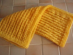 mustard baby blanket