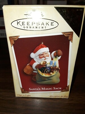 Keepsake ornament Santas Magic Sack dated 2005 perfect condition