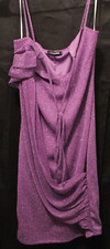 FASHION NOVA purple reign glitter mini dress size M NWT