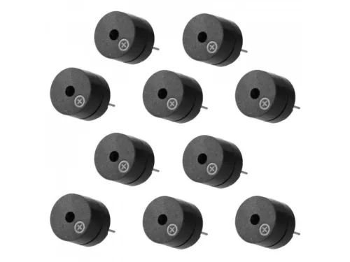10x Aktiver Piezo Summer 3V, 5V, 12V Piepser Pieper Buzzer Dauerton Signalgeber