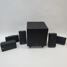Infinity 6pc. HTS-10 Loudspeaker System HT-10SUB, 5 HTS-SAT - Tested - Orig. Box