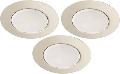 Trango 3er Set G4E-038 LED Möbel Einbaustrahler 12 Volt AC/DC Einbauleuchte