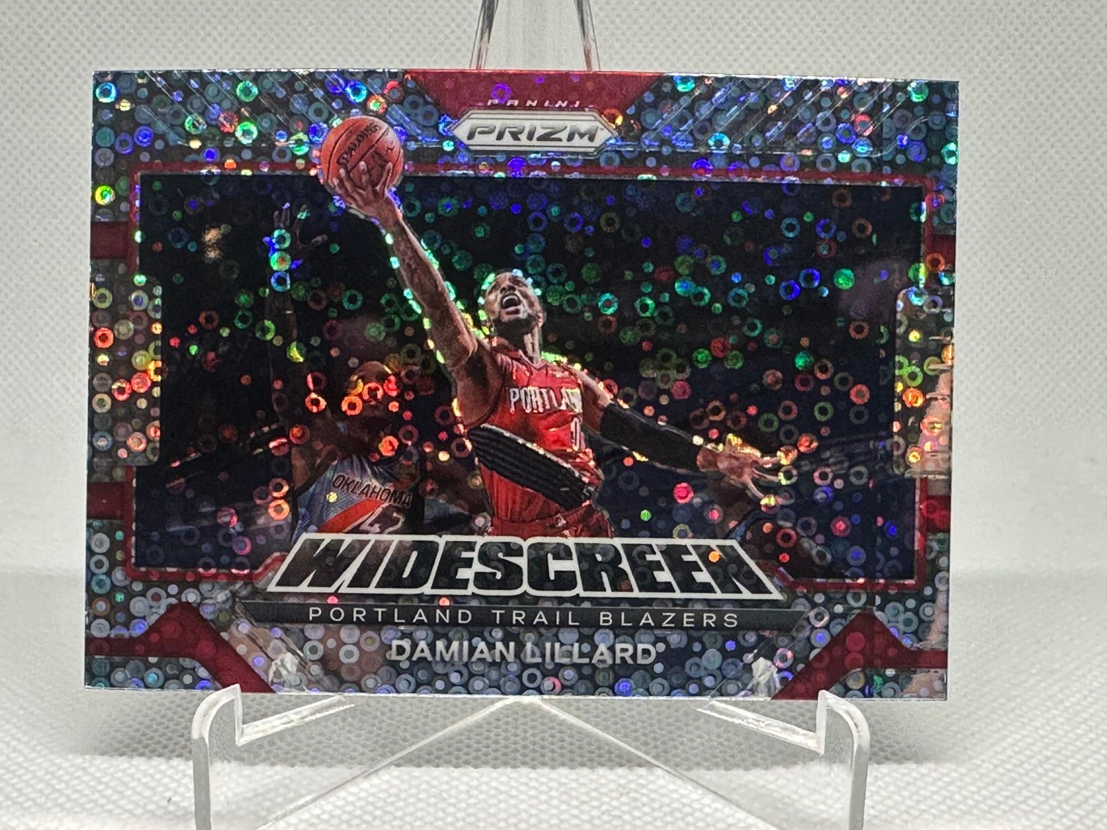 Damian Lillard 2021-22 Panini Prizm Fast Break Widescreen #6 Blazers Bucks
