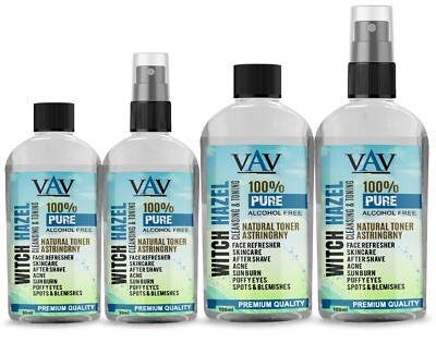 VAV alcohlfreies Hamamelis adstringierendes pflanzliches Heilmittel Gesicht/Hautpflege Toner