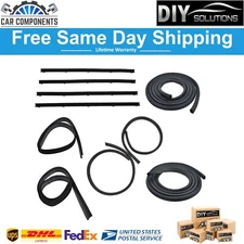 New Door & Window Run Channel Weatherstrip Seals Set For 1972-1979 Dodge Truck