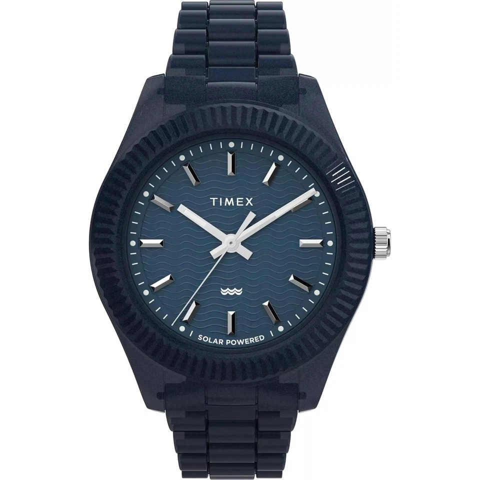 Timex Reloj Hombre Legacy Ocean Azul Oscuro Pulsera Plástico Reciclado TW2W56200