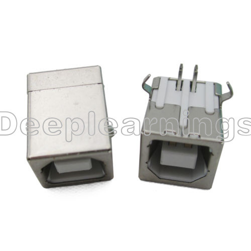 10Pcs USB 2.0 Female Type-B Connector Replace Solder Port Top - Afbeelding 4 van 4