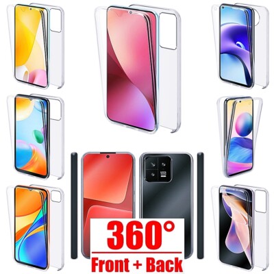 für XIAOMI 360° Grad Hülle FULL BODY Rundum Schutz vorne hinten Front Back Case