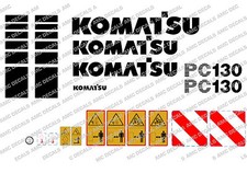 KOMATSU PC130-6 DIGGER DECAL STICKER SET