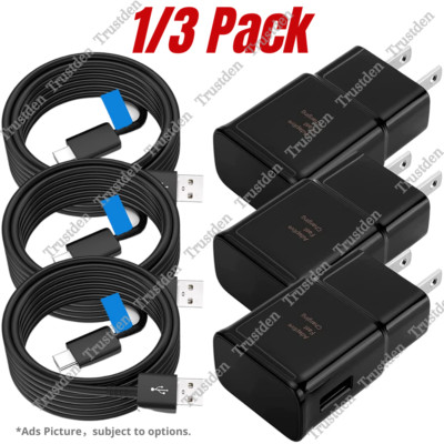 Adapter Cube Fast Charger Type C Android Phone Charging Cable For Samsung Galaxy