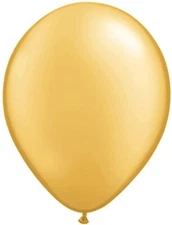 Qualatex 5" Metallic Gold Latex 100 Count Balloons Brand New