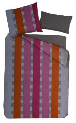 Sleep Good Mikrofaser Bettwäsche Set 4tlg. 135x200cm gestreift, 100% Polyester