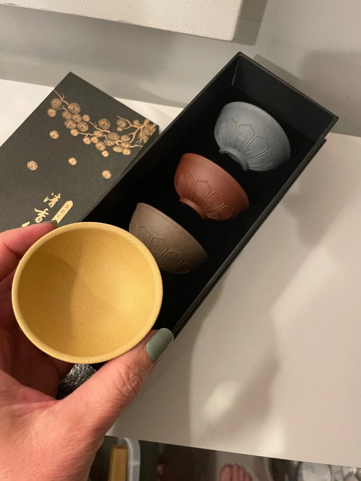 Forbidden City 5 piezas 70 ml Juego de tazas de té hechas a mano - Varias arcillas - Juego de té Ceremonia Foto 3 de 4