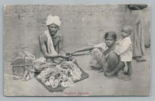 Street Bracelet Vendor "Bangle Seller" Antique Jewelery Occupation PC 1910s