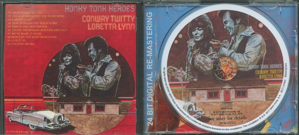 CONWAY TWITTY & LORETTA LYNN - Honky Tonk Heroes - Image 3 of 3