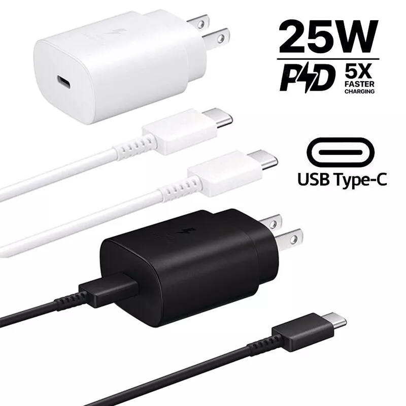 Pour Samsung Galaxy S23 FE S24 Ultra S22+ chargeur 25W C adaptateur secteur  + câ