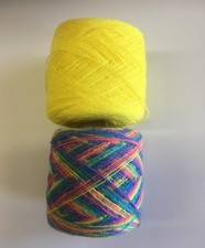 Lace yarn Crystal Colors 177  976 Acrylic/Rayon. 900 yards Each.1 lot of 2.