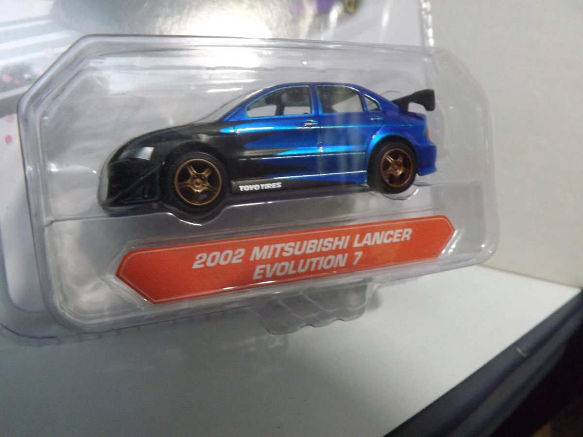 2017 Jada, JDM Tuners, Blue 2002 Mitsubishi Lancer Evolution