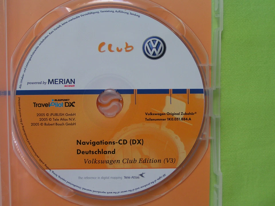 CD NAVIGATION DEUTSCHLAND DX 2005 V3 VW MFD 1 T4 T5 GOLF 4 PASSAT 3BG AUDI A4 A6 - Bild 4 von 4