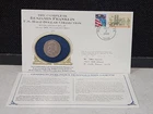 1 - Benjamin Franklin 1952 HALF DOLLAR 2 Stamps Commemorate Cover