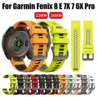Quickfit for Garmin Fenix 8 51mm 7 7X 6 6X Pro 5 5X E 47mm Watch Band Soft Strap
