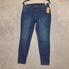 Duluth Trading Jeans Womens 8 short 31x27 Flex Daily Skinny Blue stretch NWT