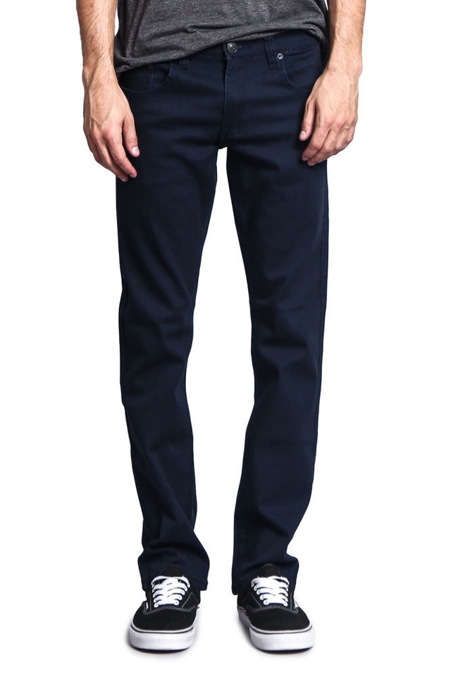 Victorious Men's Slim Fit Stretch Jeans - Red Colored Denim, 40/32 Waist/Inseam - View #8