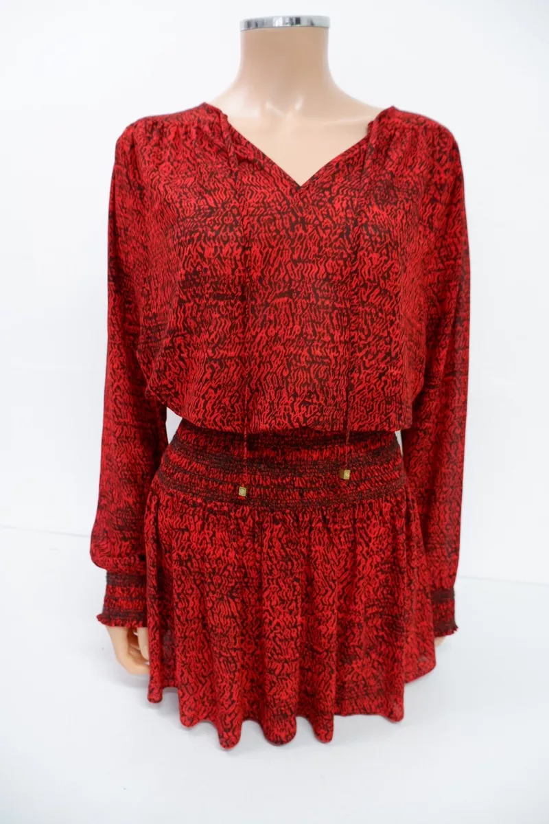 Michael kors ruffle dress deals
