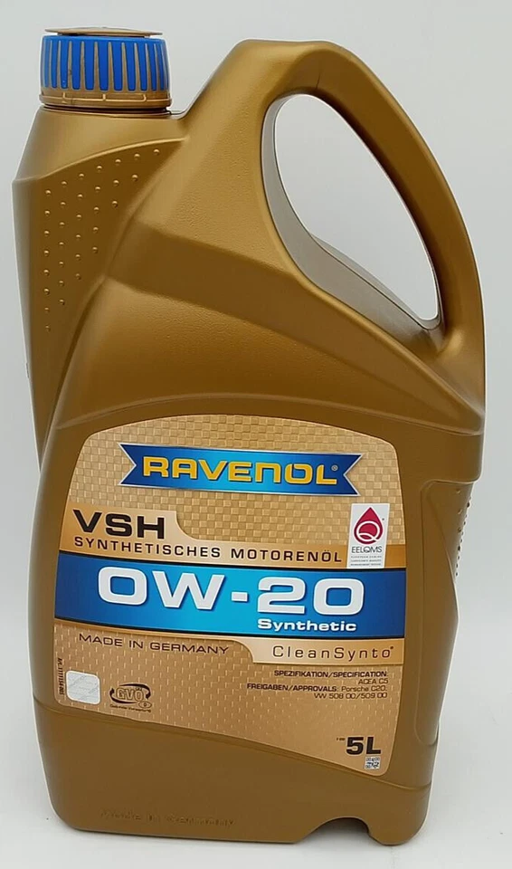 10,79€/l Ravenol VSH 0W-20 5 L Motoröl ACEA C5 VW 508 00 509 00 Porsche C20