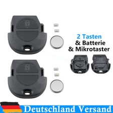 2x Auto Fernbedienung Schlüssel Gehäuse Repair Set für Nissan+ Batterie + Taster