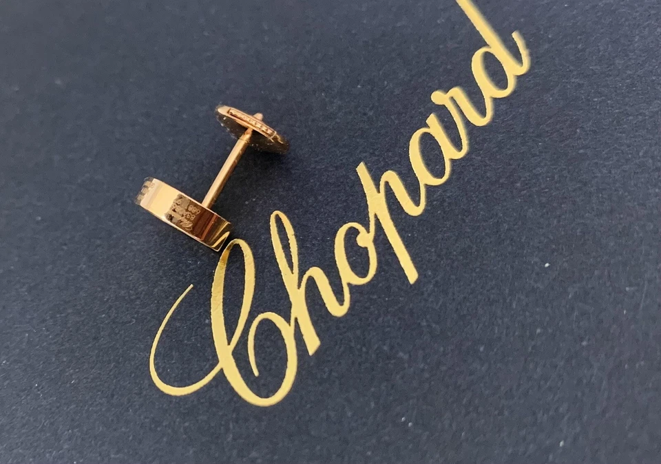 Pendientes Chopard My Happy Hearts Oro Rosa 18K y Madreperla-Individual Foto 3 de 4