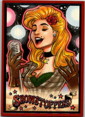 2019 Cryptozoic DC Bombshells Series III 3 Showstoppers Card #SH1 Black Canary 