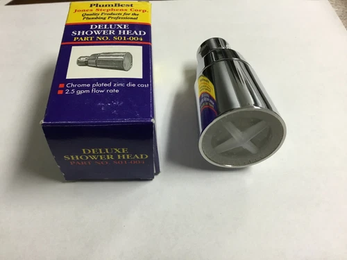 Jones Stephens S01-004 Chrome Plated Deluxe Shower Head 2.5 GPM Flow Rate - Picture 2 of 4