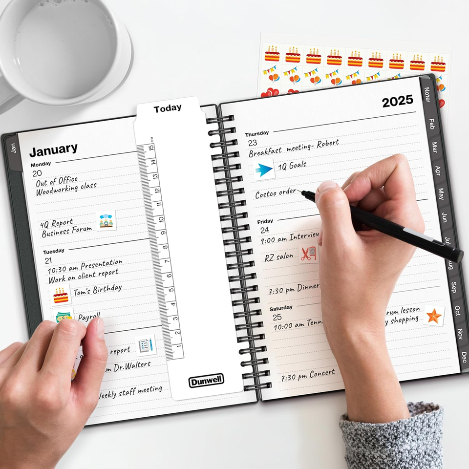 Small daily planner 2025 6x8 planner book use to dec 2025 6x8 25