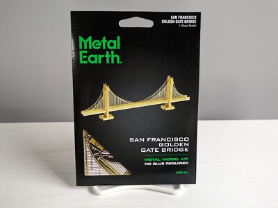 Fascinations Metal Earth San Francisco Golden Gate Bridge Metal Model ...