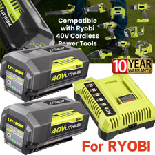 for Ryobi 40V 6 Ah Lithium Ion Battery 40-Volt OP40605VNM OP40602 /Rapid Charger