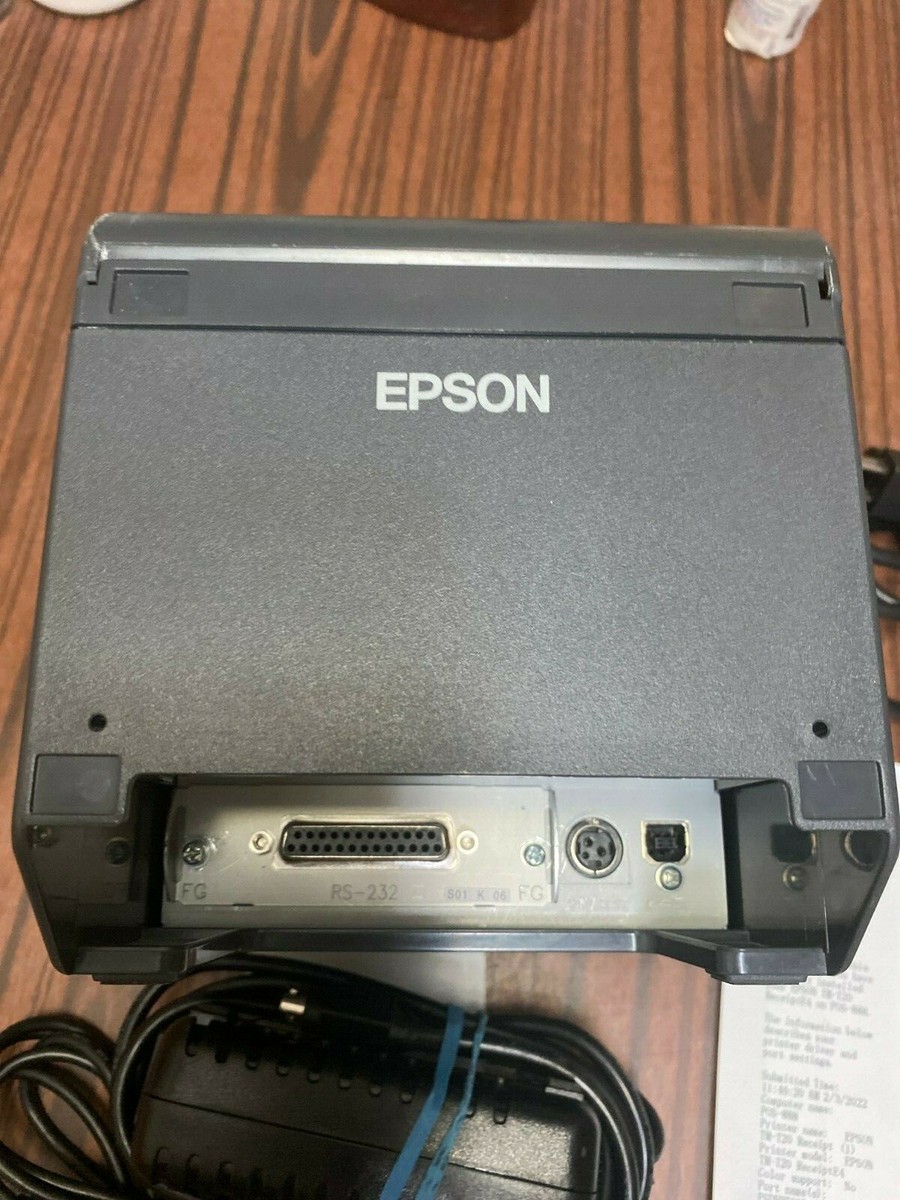 Epson TM-T20II USB Model M267A USB Thermal Receipt Printer Epson TM-T20II USB Model M267A USB Thermal Receipt Printer