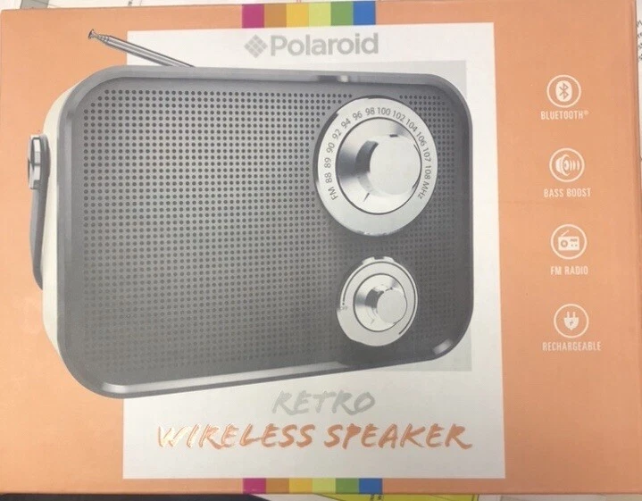 Polaroid pbt533 retro wireless fm radio and bluetooth speaker sales