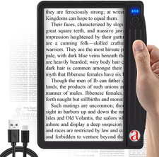 6X 30X Magnifying Glass with Light, Page Magnifier for Reading 4.3x7.1in