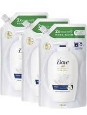 dove moisturising hand wash deeply nourishing refill 3x500ml 6.33 per litre