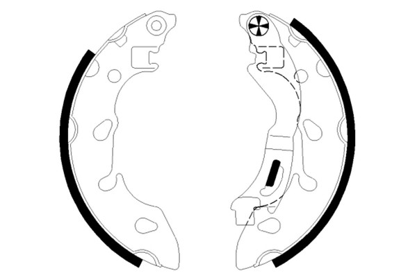 Pagid Bremsbackensatz H1801N FüR Ford KA RU8 Tdci Fiat 500 Panda Classic 312 169-image