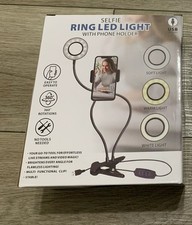 Selfie LED Ring Light with Phone Holder Brand New, Sealed In Box     