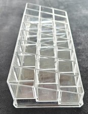 Clear Sloping Lipstick Stand Organiser!  Find lipsticks easily on dressing table