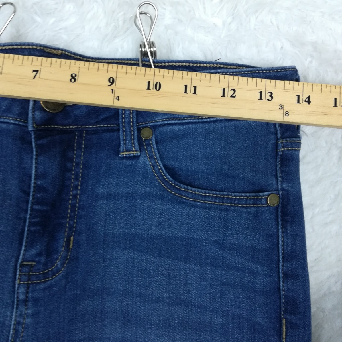 Liverpool Womens Jeans Ankle Skinny Blue Denim Albury Medium Wash Mid Rise 6 View 3