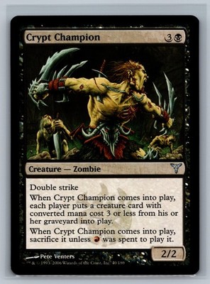 Magic The Gathering Dissension Crypt Champion #40/180 MTG TCG CCG