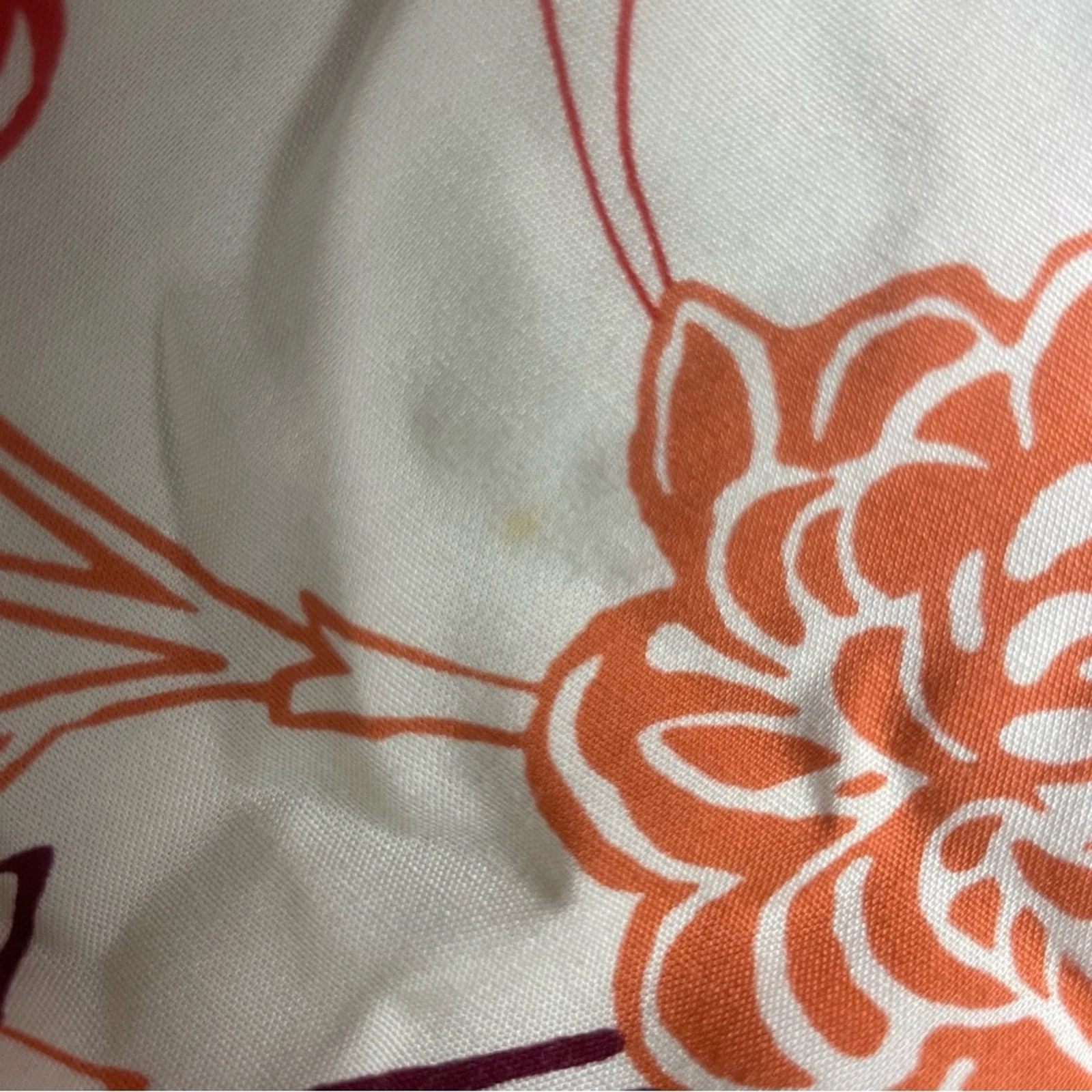 OFF WHITE Abito Tommy Bahama bianco sporco arancione marrone floreale 6