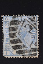 GB SC# 68 P19 PLATE # 19 USED CV$65 CORNER  FAULT NUMERAL 3 CANCEL