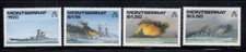 MONTSERRAT World War II Battleships MNH set
