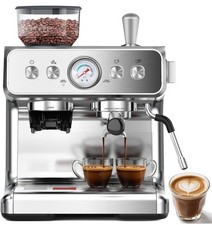 Cowsar Commercial Espresso Machine 20 Bar Grinder Milk Frother Has Issue